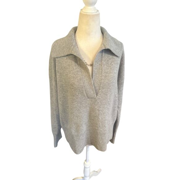Banana Republic Black Label Sweaters - Banana Republic Gray 100% Cashmere Sweater - Size Large